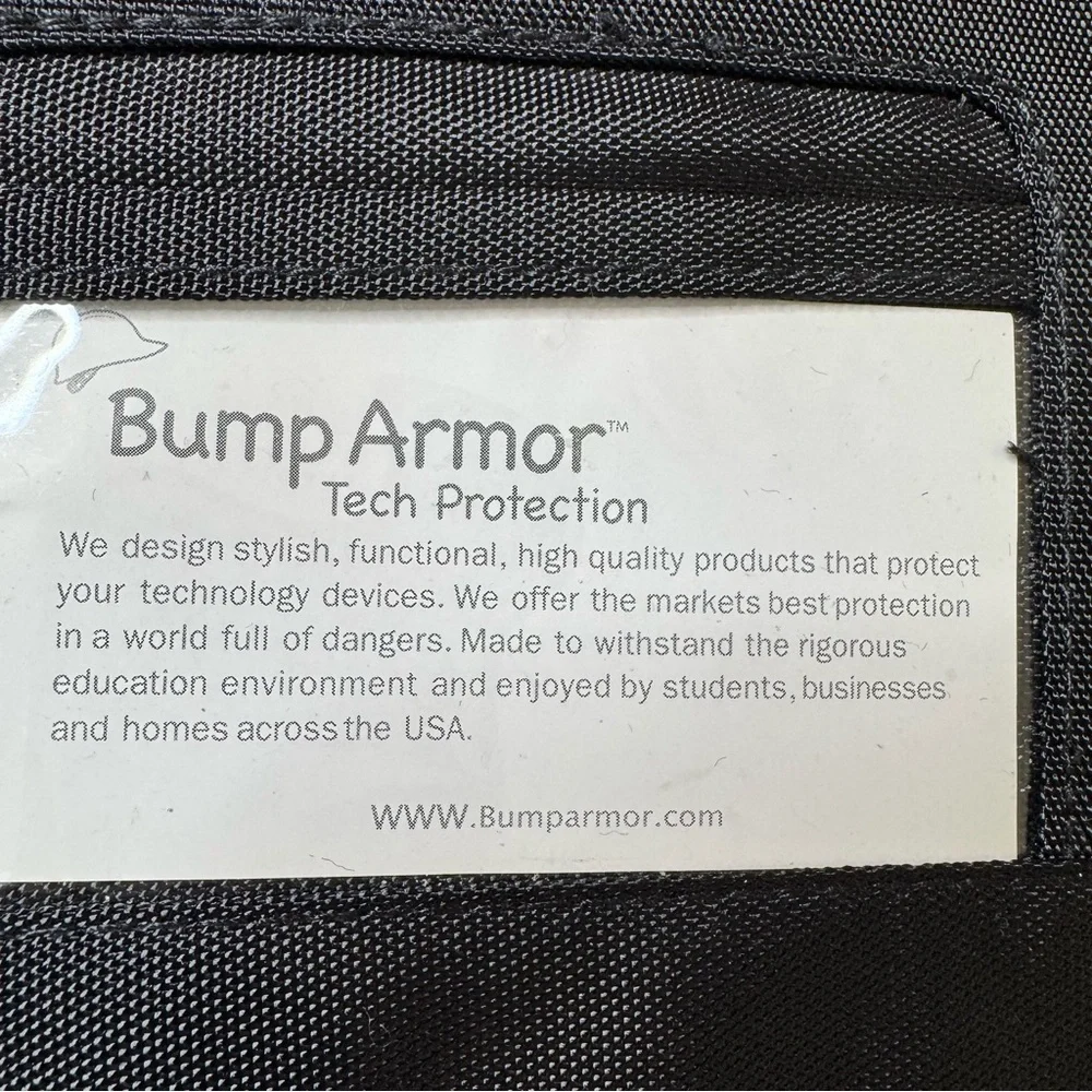 Bump Armor Tech Protection Black Carrying Case Laptop Tablet Chromebook